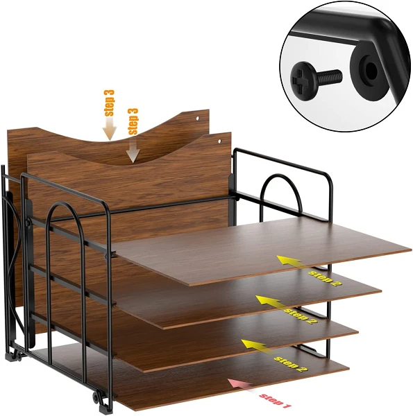 Metal And Wooden File Tray supplier