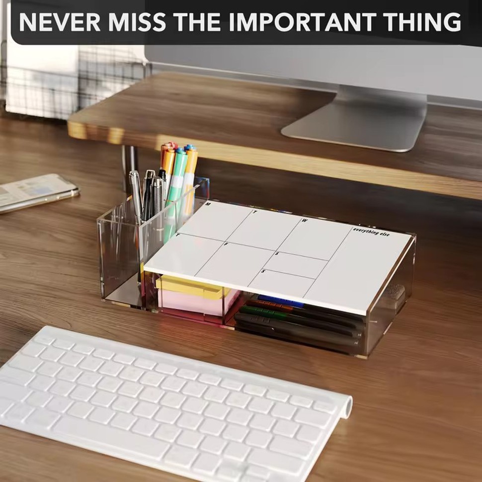 Calendar White Board with Storage Caddy Calendar White Board with Storage Caddy